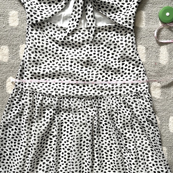 Lani the Label Hazel Tiered Polka Dot Maxi Dress Knotted Tie Vacation Beach - Picture 10 of 12